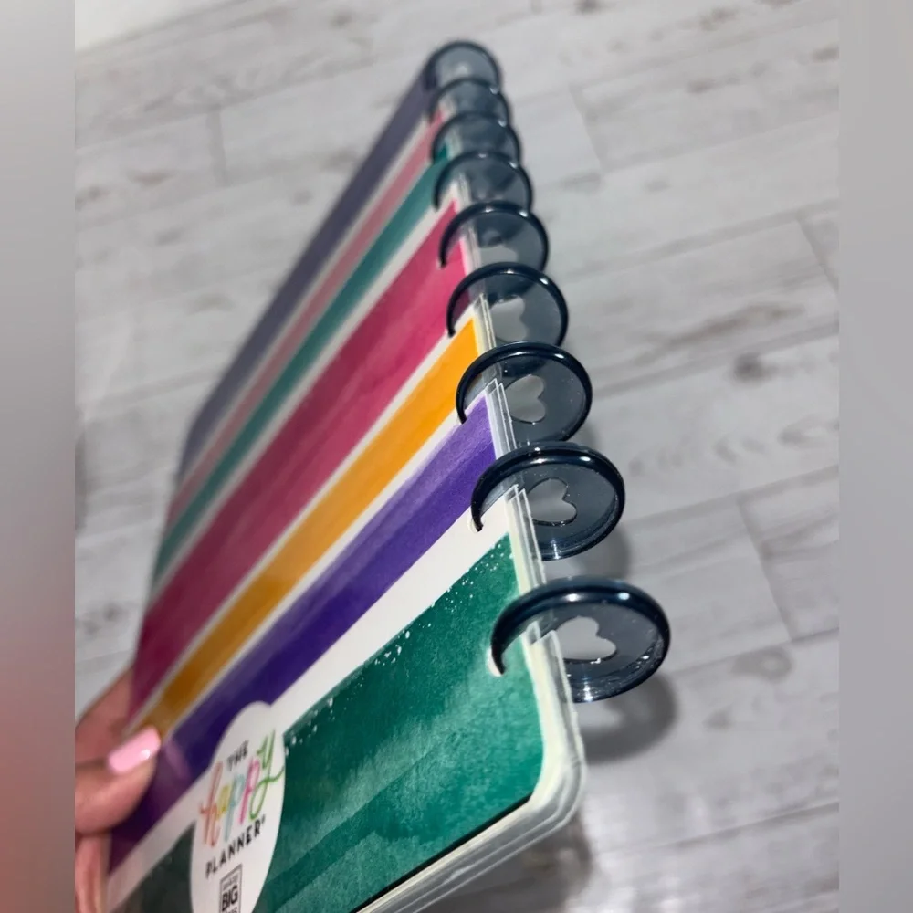 The Happy Planner Mini Pink and Navy Blue Heart Discs 2 Sets